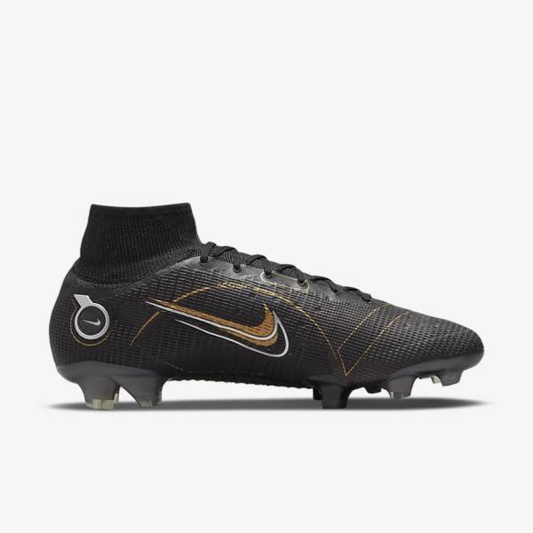 Botas de fútbol Nike Mercurial Superfly 8 Elite FG Firm-Grounds Mujer Negras Metal Plateadas Gris Metal Doradas | NK093HSE