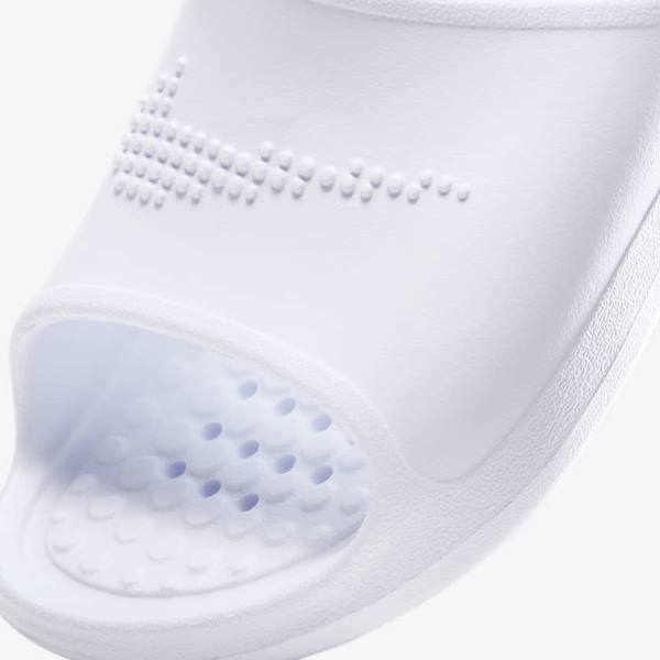 Chanclas Nike Victori One Shower Mujer Blancas | NK329ZSN