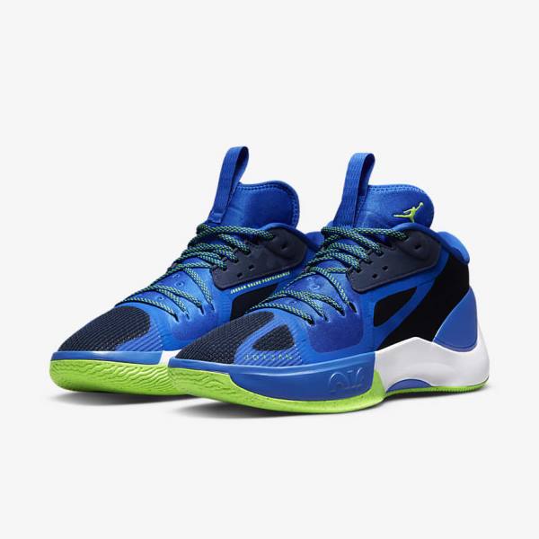 Zapatillas Jordan Nike Jordan Zoom Separate Hombre Azul Marino Azules Blancas Verde | NK472GYP