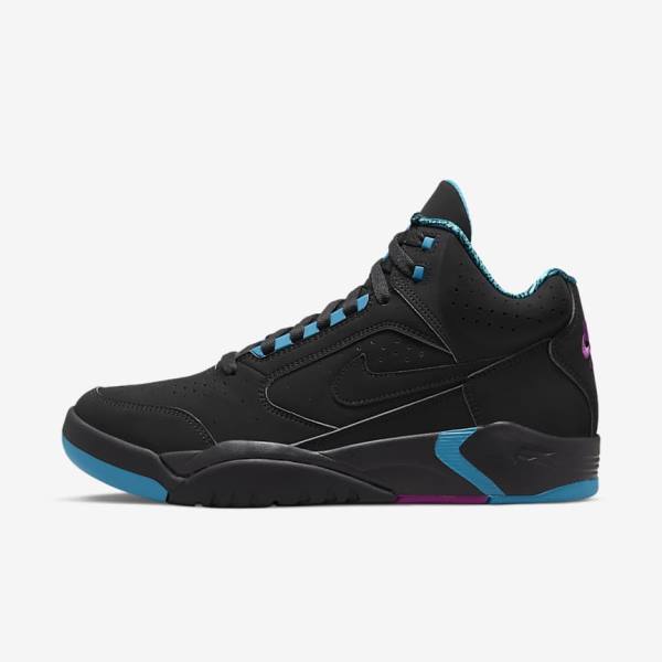 Zapatillas Nike Air Flight Lite Mid Hombre Negras Turquesa Rojas Moradas Negras | NK390VWD