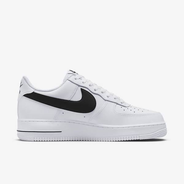 Zapatillas Nike Air Force 1 07 Hombre Blancas Negras | NK651KAM