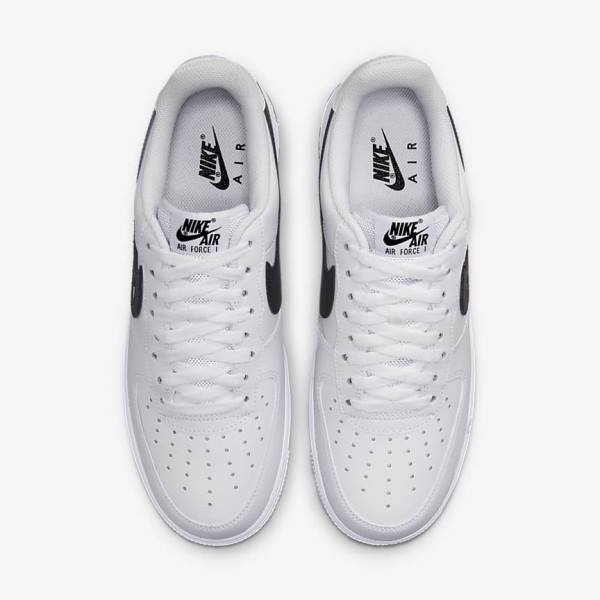 Zapatillas Nike Air Force 1 07 Hombre Blancas Negras | NK651KAM