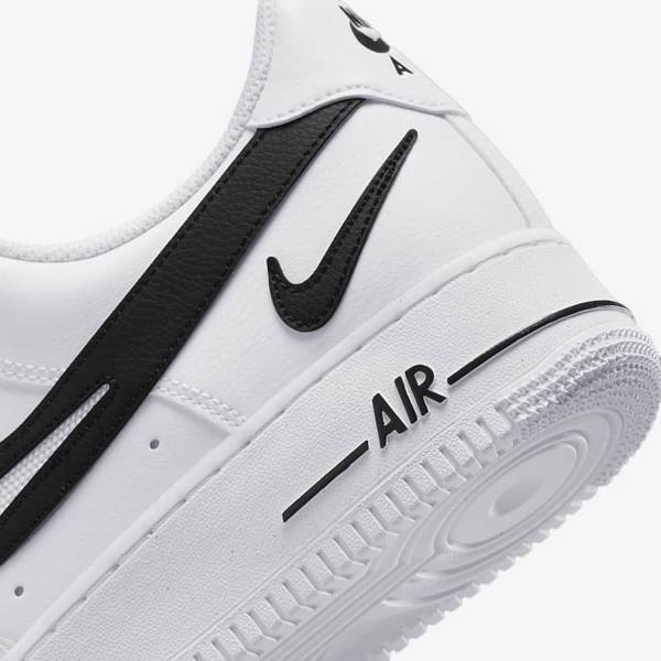 Zapatillas Nike Air Force 1 07 Hombre Blancas Negras | NK651KAM