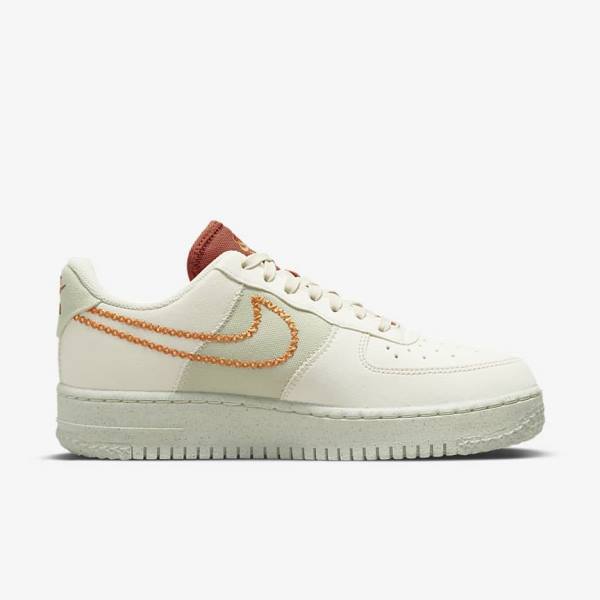 Zapatillas Nike Air Force 1 07 Low Mujer Verde Oliva Amarillo | NK571HBM