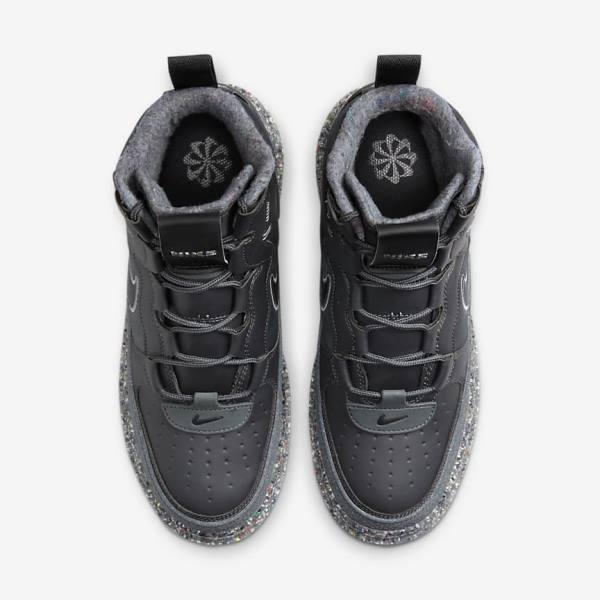 Zapatillas Nike Air Force 1 Boot Hombre Gris Oscuro Negras | NK750USD