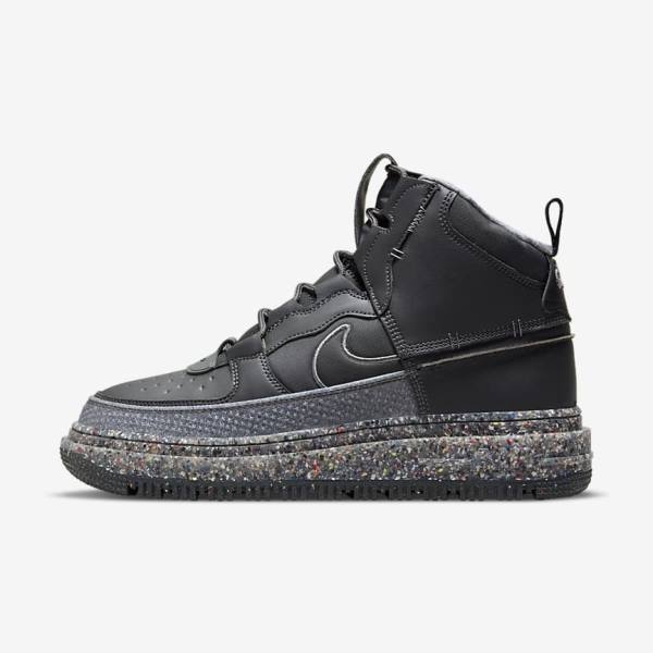 Zapatillas Nike Air Force 1 Boot Hombre Gris Oscuro Negras | NK750USD