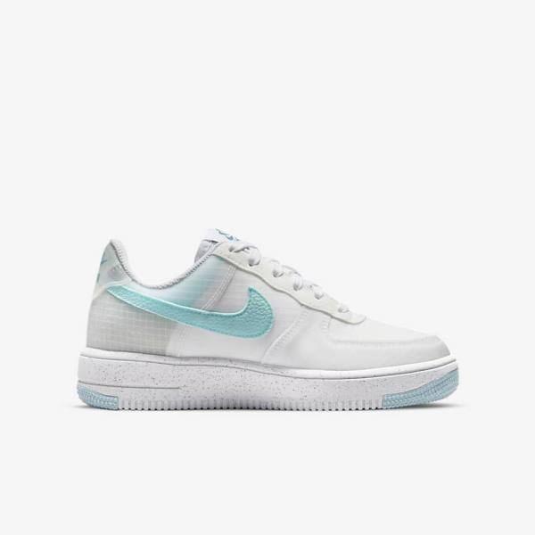 Zapatillas Nike Air Force 1 Crater Older Niños Blancas Azules | NK370NLS