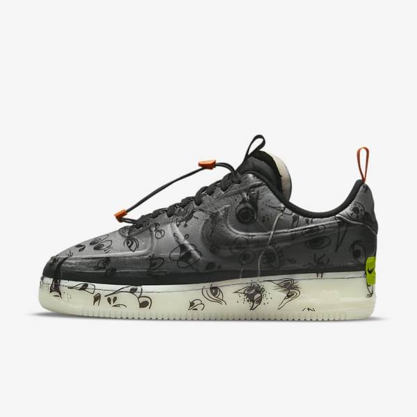 Zapatillas Nike Air Force 1 Experimental Hombre Negras Blancas | NK052GVA