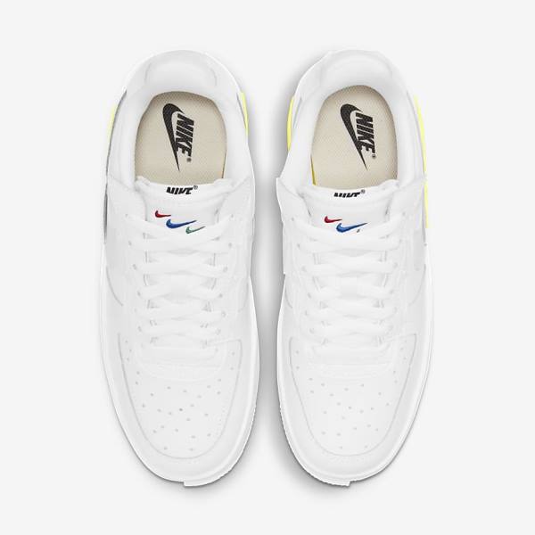 Zapatillas Nike Air Force 1 Fontanka Mujer Blancas Amarillo Blancas | NK789VOY