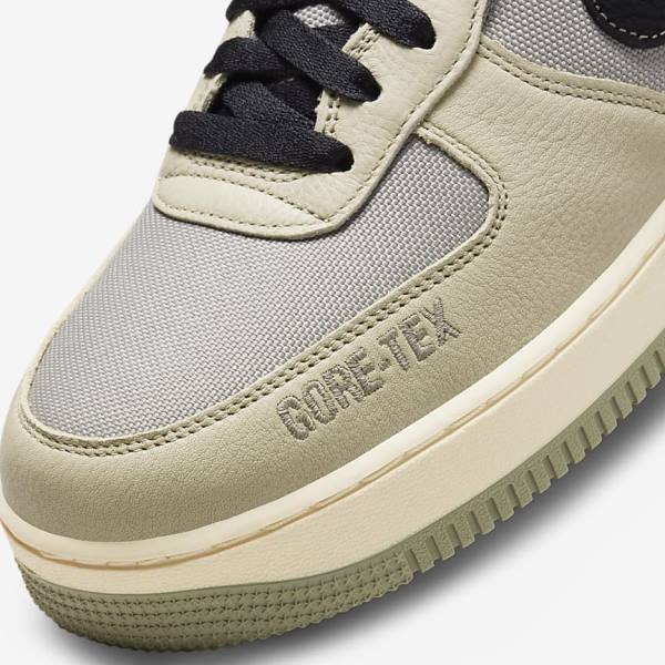 Zapatillas Nike Air Force 1 GTX Hombre Kaki Blancas Negras | NK436WMC