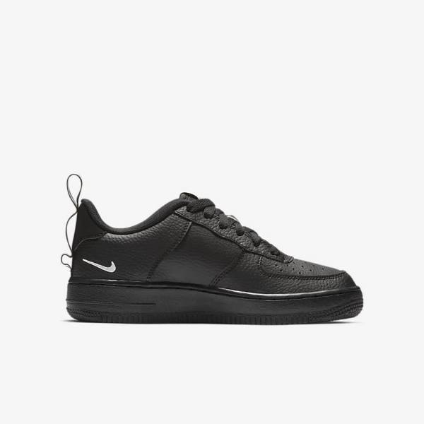 Zapatillas Nike Air Force 1 LV8 Utility Older Niños Negras Amarillo Blancas | NK526VCO