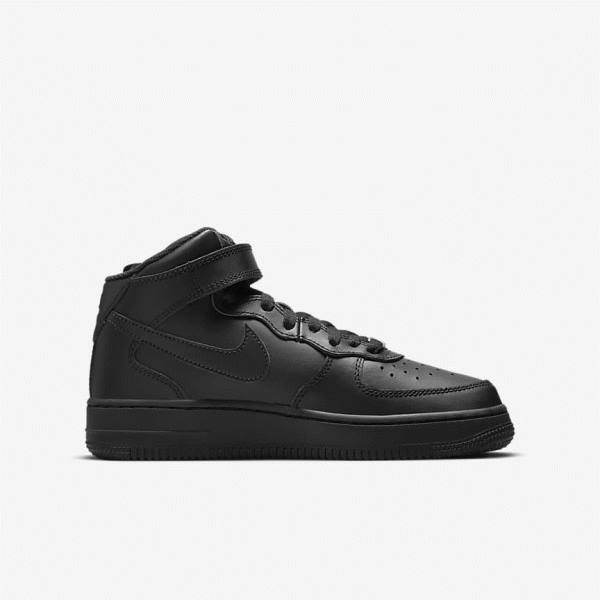 Zapatillas Nike Air Force 1 Mid LE Older Niños Negras | NK267FYD