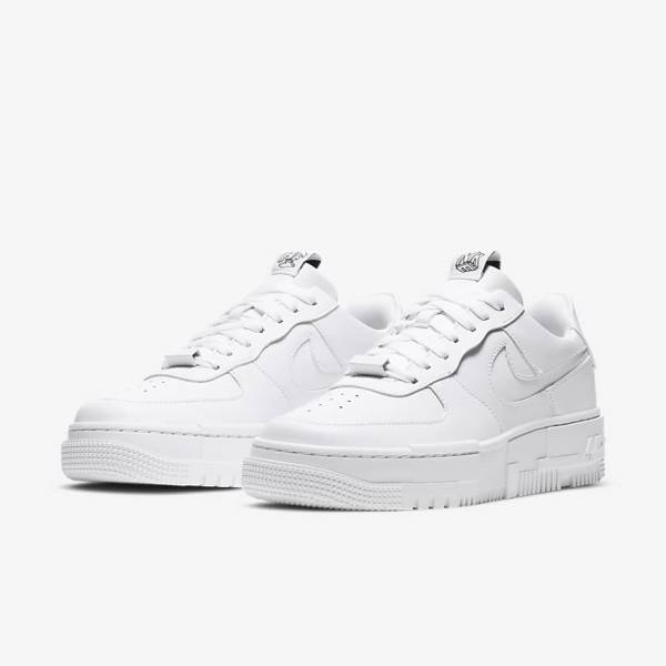 Zapatillas Nike Air Force 1 Pixel Mujer Blancas Negras Blancas | NK874BFD