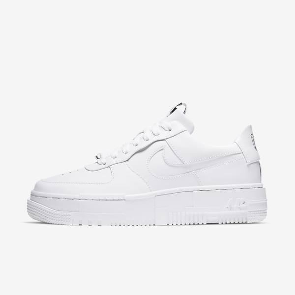 Zapatillas Nike Air Force 1 Pixel Mujer Blancas Negras Blancas | NK874BFD