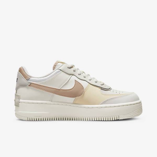 Zapatillas Nike Air Force 1 Shadow Mujer Kaki Beige Claro | NK261MAR