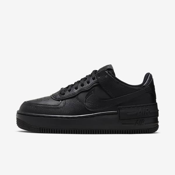 Zapatillas Nike Air Force 1 Shadow Mujer Negras | NK875HDA