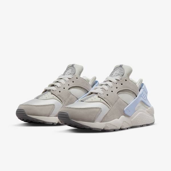 Zapatillas Nike Air Huarache Mujer Blancas Gris | NK591VDC