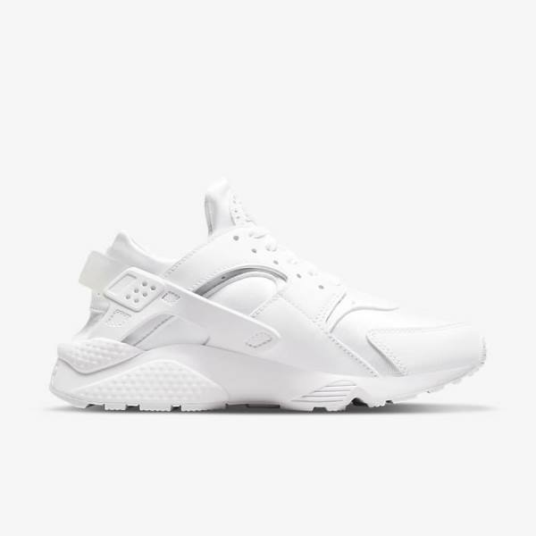 Zapatillas Nike Air Huarache Mujer Blancas Plateadas | NK842ZWP