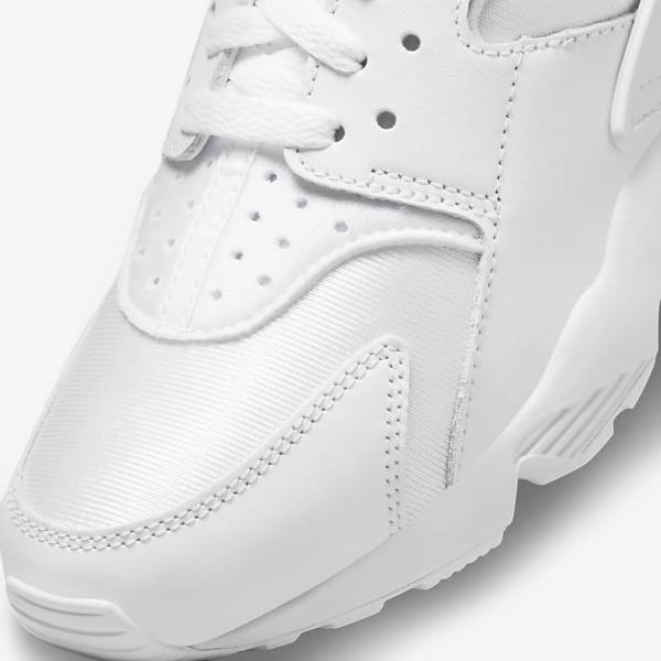 Zapatillas Nike Air Huarache Mujer Blancas Plateadas | NK842ZWP