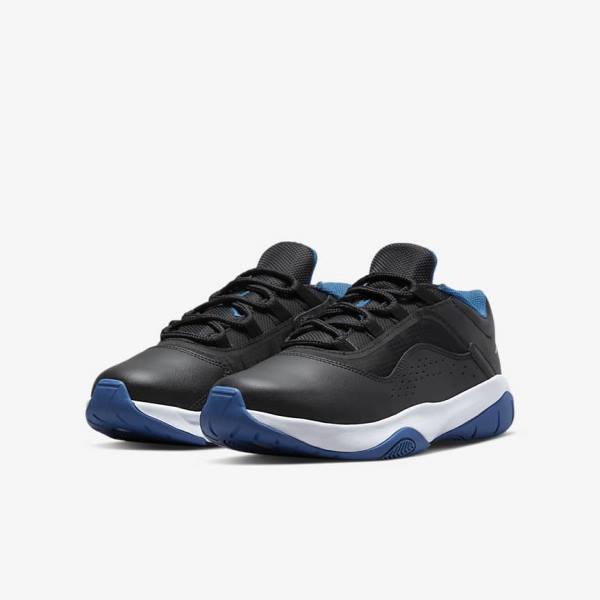 Zapatillas Nike Air Jordan 11 CMFT Low Older Niños Negras Azules Oscuro Blancas | NK046DAE