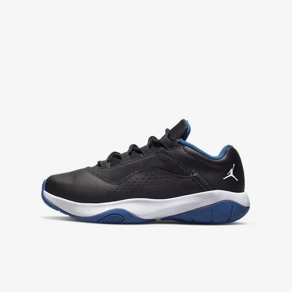 Zapatillas Nike Air Jordan 11 CMFT Low Older Niños Negras Azules Oscuro Blancas | NK046DAE