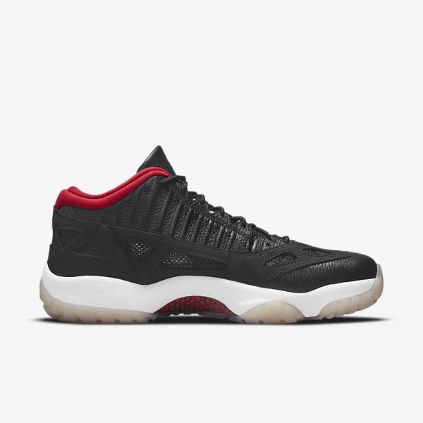 Zapatillas Nike Air Jordan 11 Retro Low IE Hombre Negras Multicolor Rojas | NK375KMY