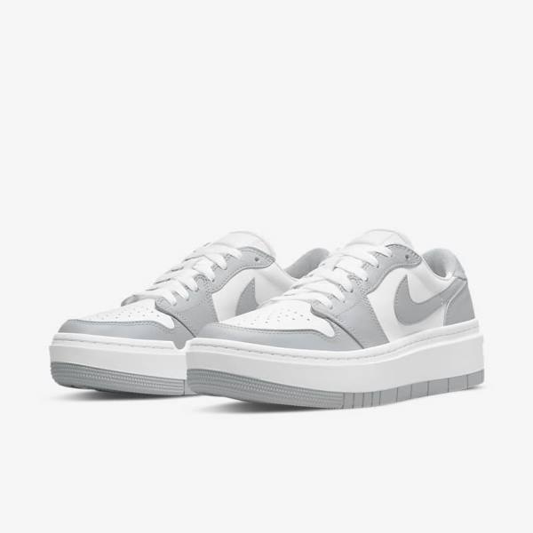 Zapatillas Nike Air Jordan 1 Elevate Low Mujer Blancas Gris | NK186PVH