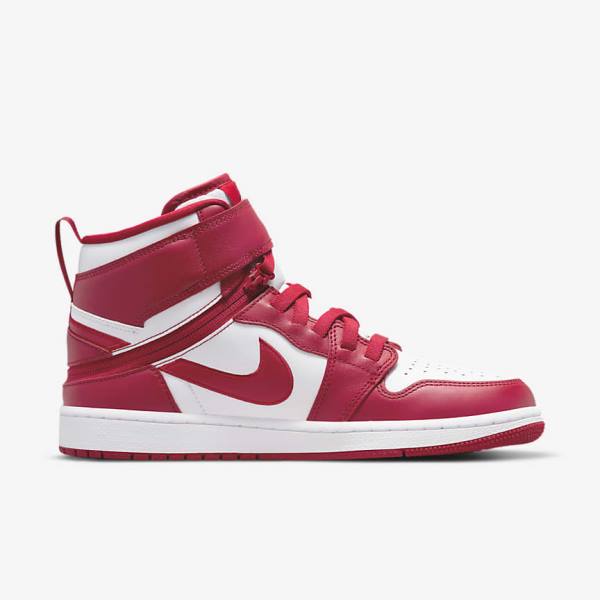 Zapatillas Nike Air Jordan 1 Hi FlyEase Hombre Rojas Blancas | NK683HTO