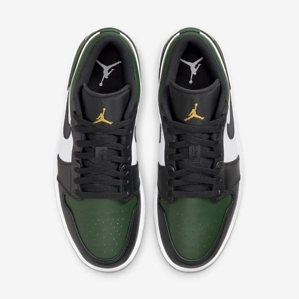 Zapatillas Nike Air Jordan 1 Low Hombre Verde Blancas Negras | NK491ELF