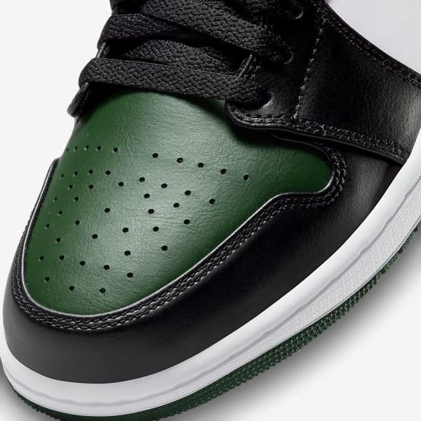 Zapatillas Nike Air Jordan 1 Low Hombre Verde Blancas Negras | NK491ELF