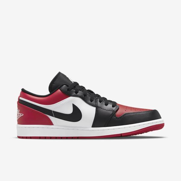 Zapatillas Nike Air Jordan 1 Low Hombre Rojas Negras Blancas | NK567DSK