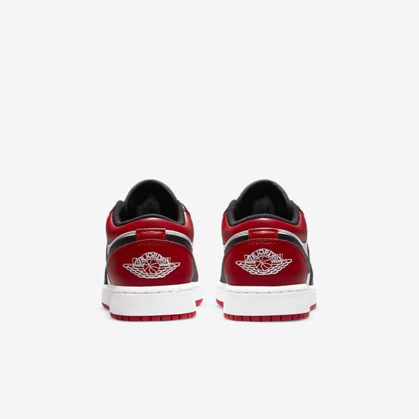 Zapatillas Nike Air Jordan 1 Low Older Niños Rojas Negras Blancas | NK250JNE