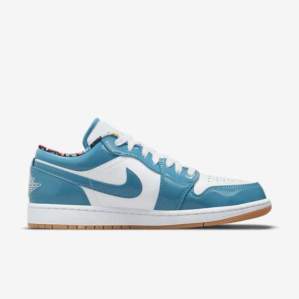 Zapatillas Nike Air Jordan 1 Low SE Hombre Turquesa Blancas Azul Marino Turquesa | NK374NWP