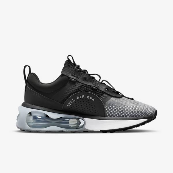 Zapatillas Nike Air Max 2021 Mujer Negras Metal Plateadas Gris Blancas | NK650UPZ