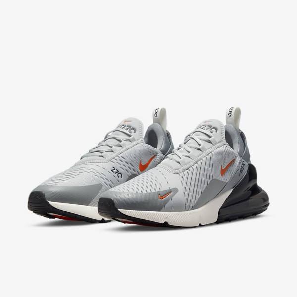 Zapatillas Nike Air Max 270 Hombre Gris Naranjas | NK139HKR