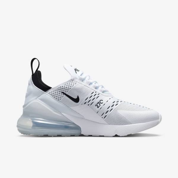 Zapatillas Nike Air Max 270 Mujer Blancas Negras | NK973ENS