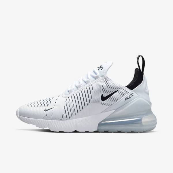 Zapatillas Nike Air Max 270 Mujer Blancas Negras | NK973ENS