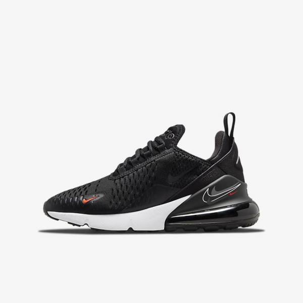 Zapatillas Nike Air Max 270 Older Niños Negras Gris | NK694OAW