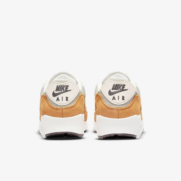 Zapatillas Nike Air Max 90 Mujer Marrones Beige Claro Amarillo | NK350UYA