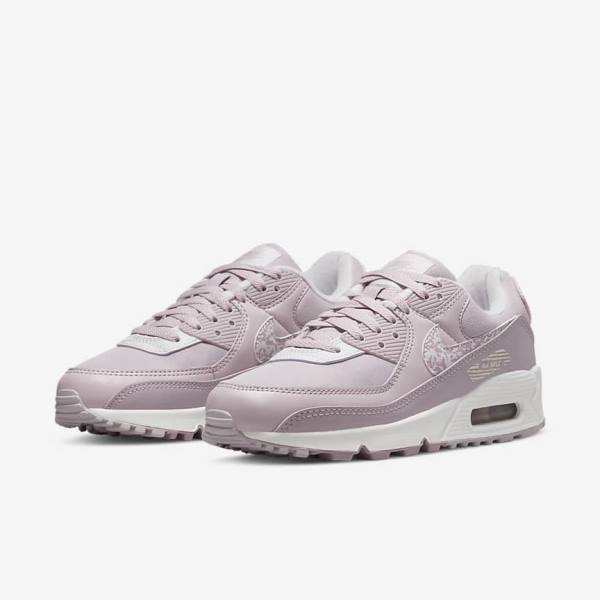 Zapatillas Nike Air Max 90 Mujer Moradas Blancas | NK204KGN