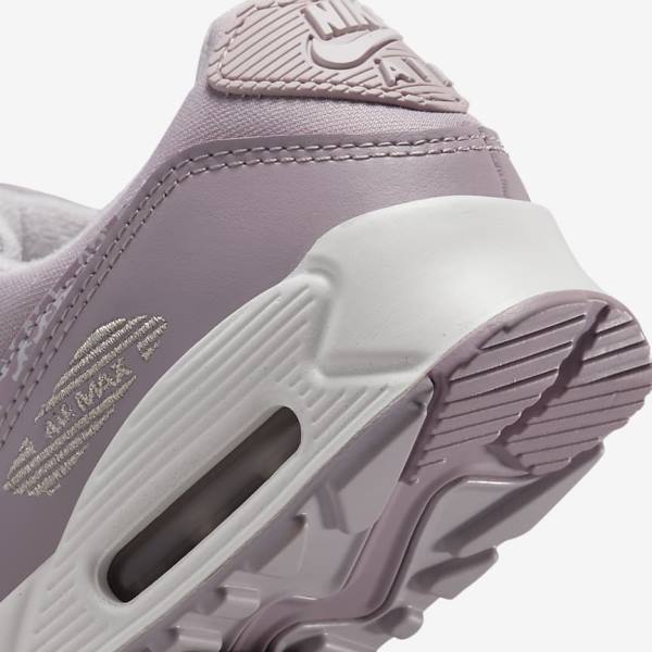 Zapatillas Nike Air Max 90 Mujer Moradas Blancas | NK204KGN