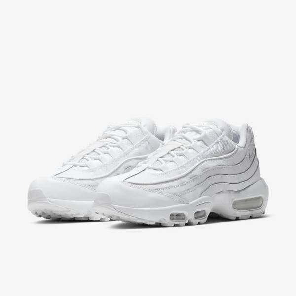 Zapatillas Nike Air Max 95 Essential Hombre Blancas Gris Blancas | NK420LXE