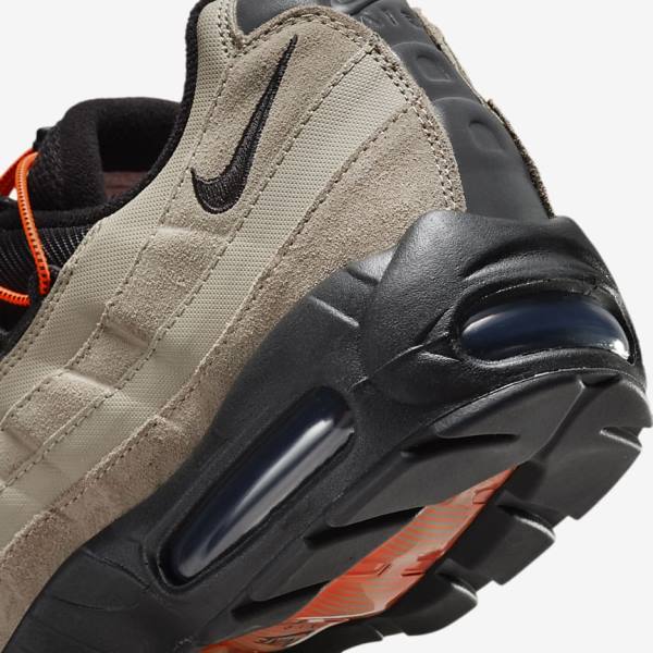 Zapatillas Nike Air Max 95 Hombre Kaki Naranjas Negras | NK065NWH