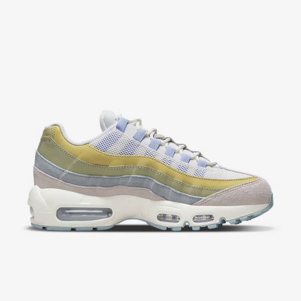 Zapatillas Nike Air Max 95 Mujer Azules Claro Verde Oliva | NK973THF