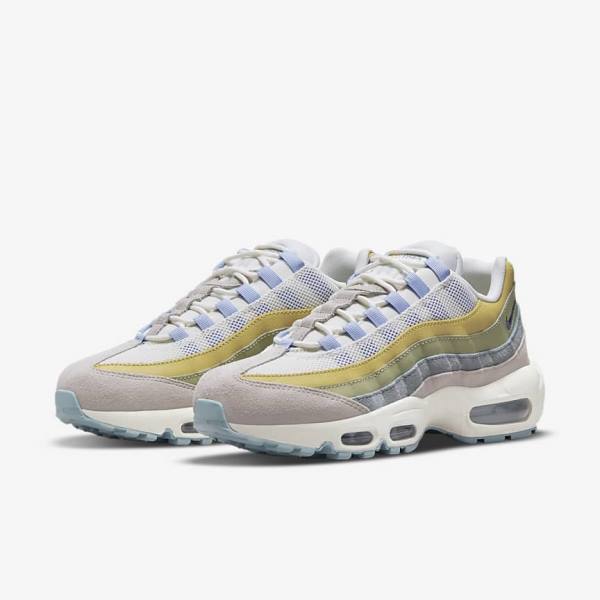 Zapatillas Nike Air Max 95 Mujer Azules Claro Verde Oliva | NK973THF