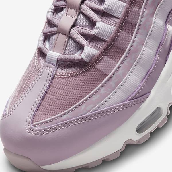 Zapatillas Nike Air Max 95 Mujer Moradas Blancas Metal Plateadas | NK278YLM