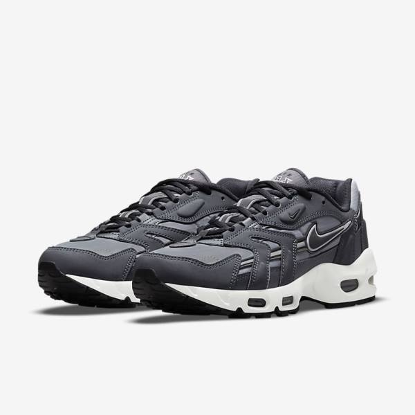 Zapatillas Nike Air Max 96 II Hombre Gris Gris Oscuro Blancas Negras | NK672BUX