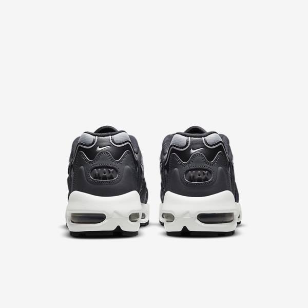 Zapatillas Nike Air Max 96 II Hombre Gris Gris Oscuro Blancas Negras | NK672BUX