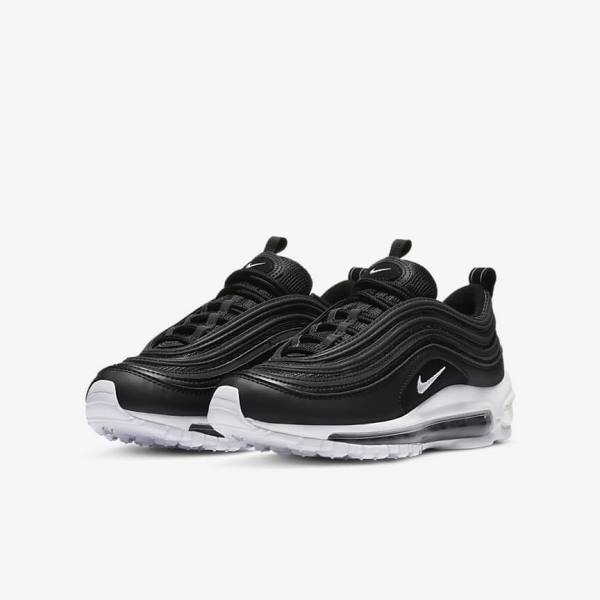 Zapatillas Nike Air Max 97 Older Niños Negras Blancas | NK561MCP