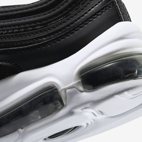 Zapatillas Nike Air Max 97 Older Niños Negras Blancas | NK561MCP